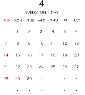 2014年04月のカレンダー